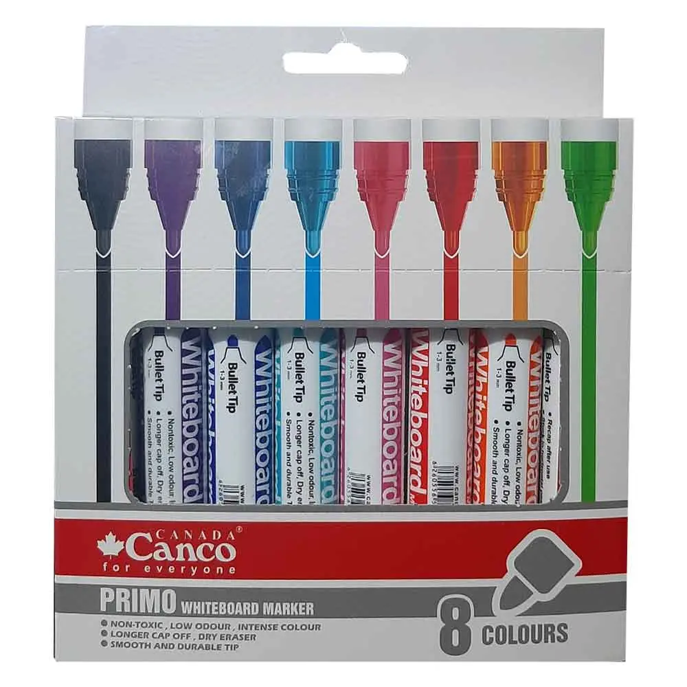 ماژیک وایت برد 8 رنگ canco