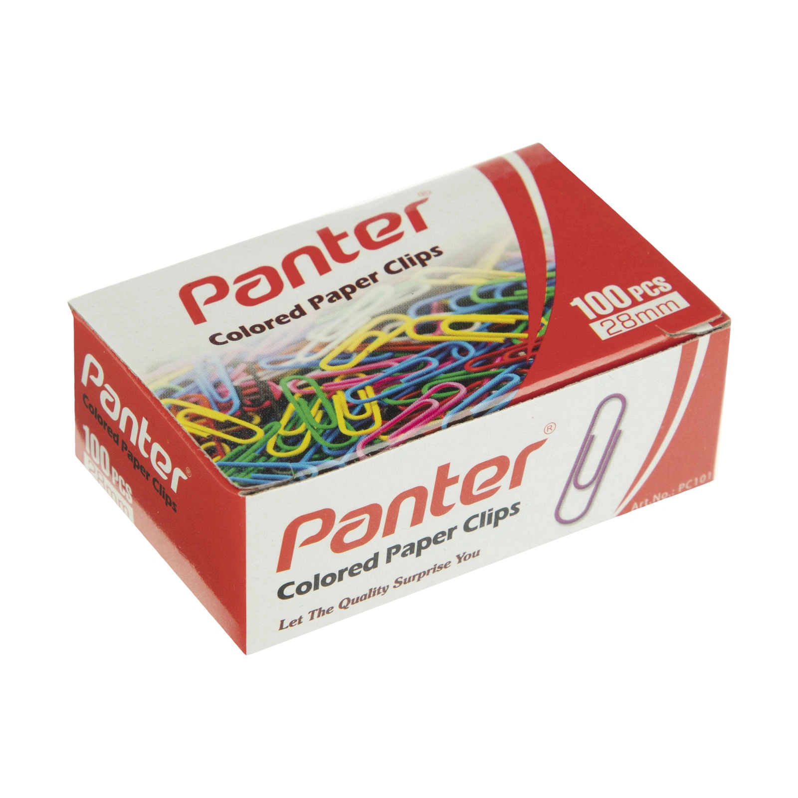 گيره كاغذ فلزي رنگي متاليك panter