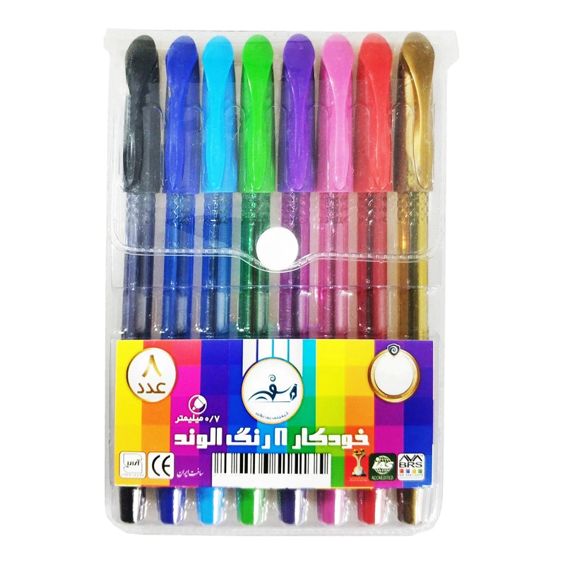 خودكار بسته اي 8 رنگ الوند